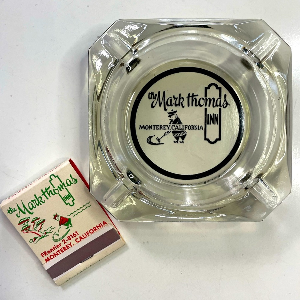 The Mark Thomas Inn - Monterey, California Souvenir Matchbook & Ashtray Set